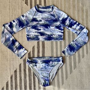 [zella] watercolor 2-piece swimsuit
